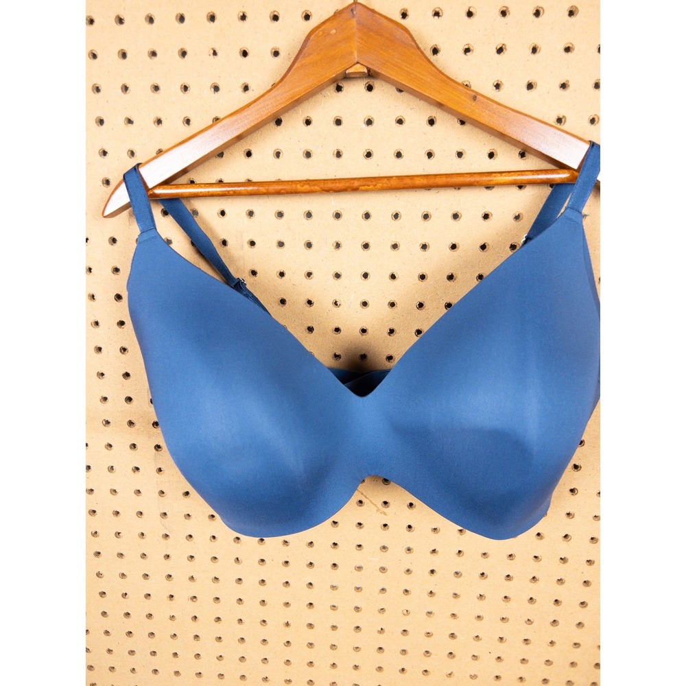 Knix Evolution Wireless Bra Blue Seamless Everyday Comfort Size 8+ - Picture 2 of 5